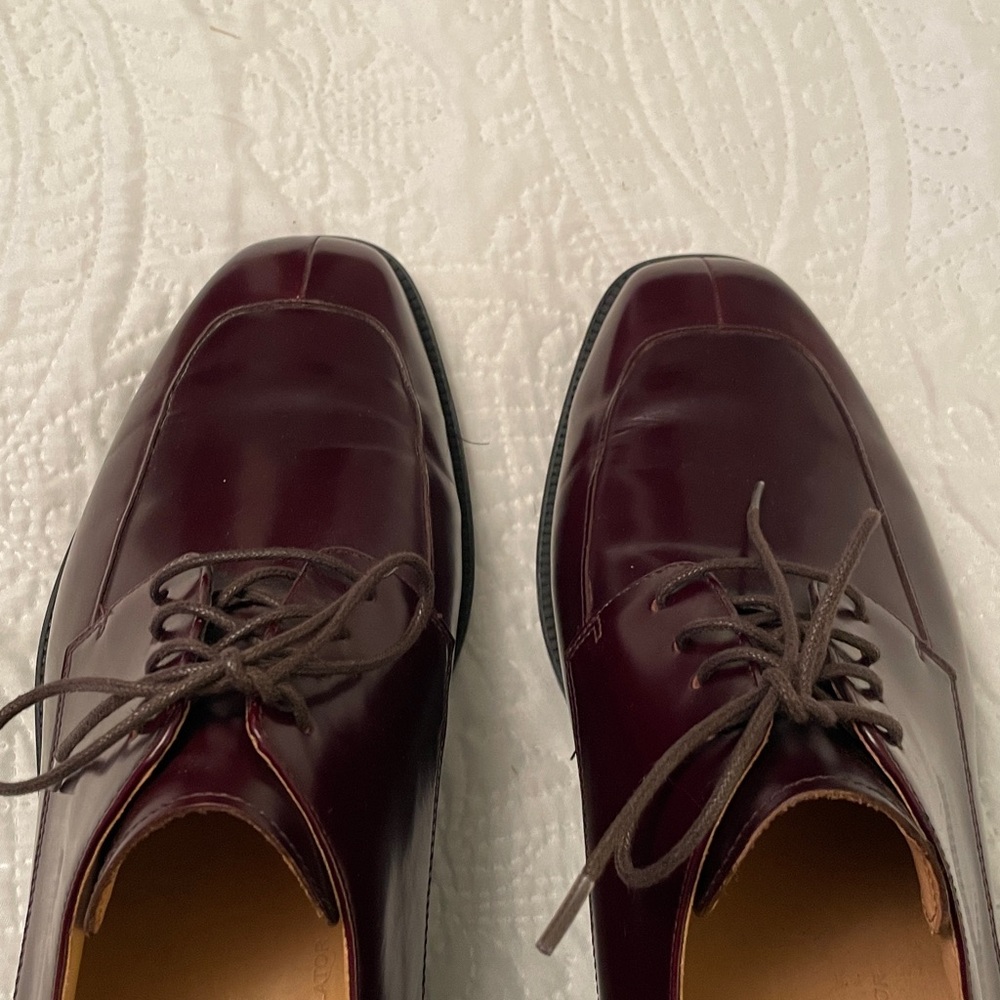 ROCKPORT Men’s Brown Leather Dress Shoes Size 12 Lace Up Tie Shoes Like New - Picture 6 of 14